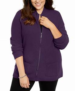  Scott Plus Size Knit Zip Up Sweater Created For Macy 39 S Reviews