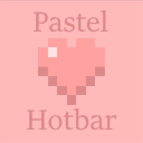 Pastel Hotbar Screenshots Minecraft Resource Packs Curseforge