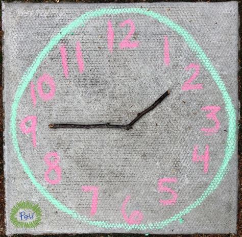 Learning How To Read A Clock Tick Tock Chalk Clock Clock Tick Tock