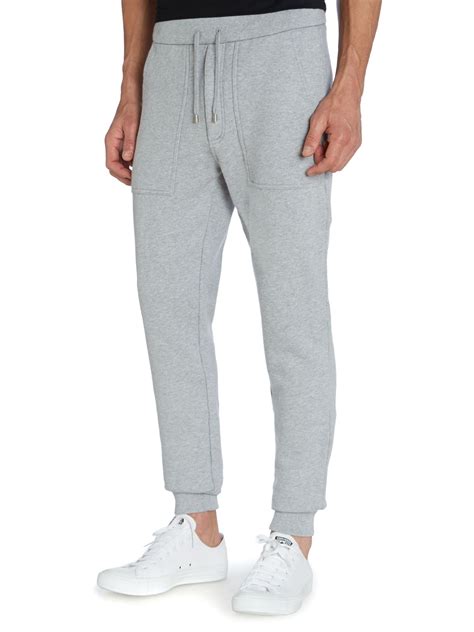 Michael Kors Overdyed Sweat Pants In Gray For Men Grey Marl Save 61
