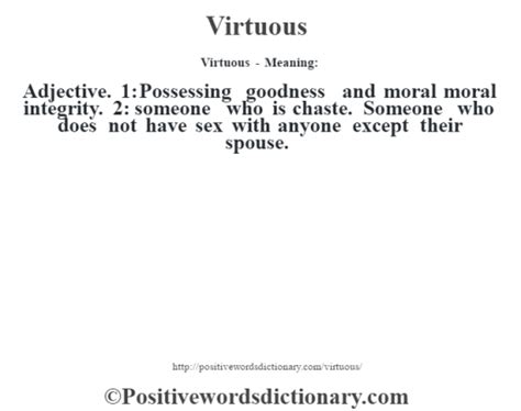 Virtuous Definition Virtuous Meaning Positive Words Free Nude Porn Photos