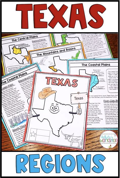 Texas Regions Informational Text 3rd Grade Activities 4th Grade