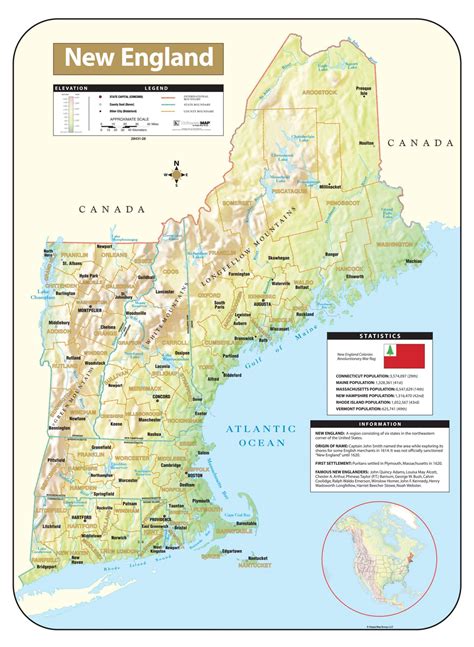 Nueva Inglaterra La Guía De Geografía