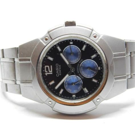 casio edifice ef 303 1343 all stainless steel quartz analog men s watch watchcharts