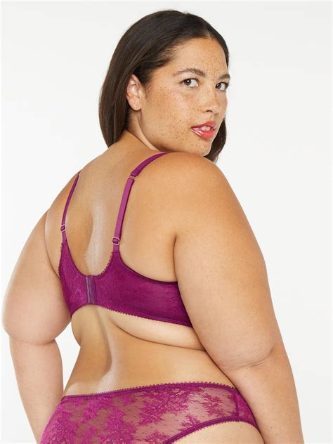 Chantilly Cascade Balconette Bra in Purple | SAVAGE X FENTY