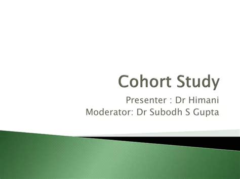 Ppt Cohort Study Powerpoint Presentation Free Download Id3161288