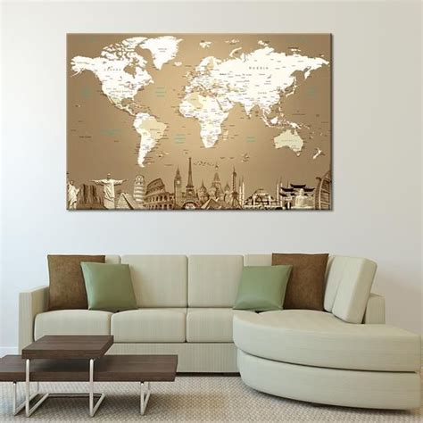 World Map Masterpiece Ii Wall Art Digital Art Wall Canvas Multi