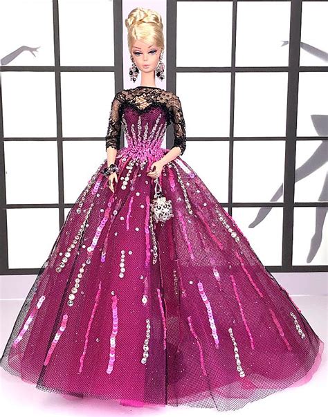Silkstone Barbie Doll In Pink Vestidos Escena Mu Ecas