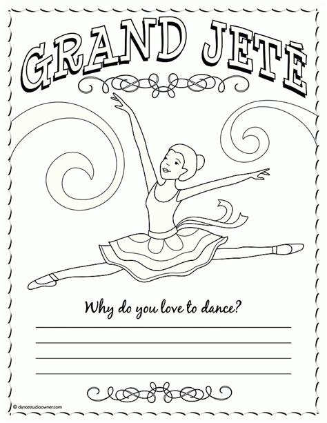 Ballet Positions Coloring Pages Coloring Home