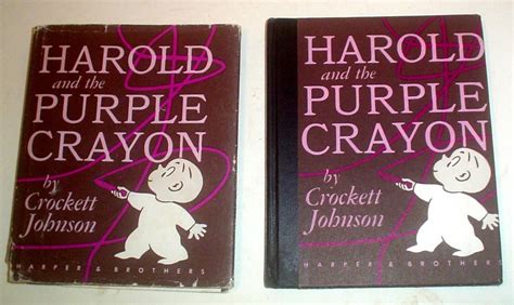 Harold And The Purple Crayon By Johnson Crockett Fine Hardcover 1st Edition Paul Foster