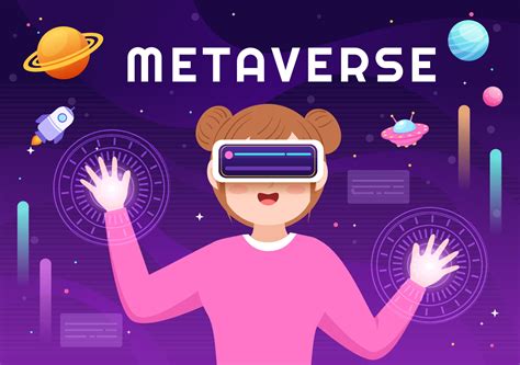 metaverse digital virtual reality technology wears vr glasses for future innovation and