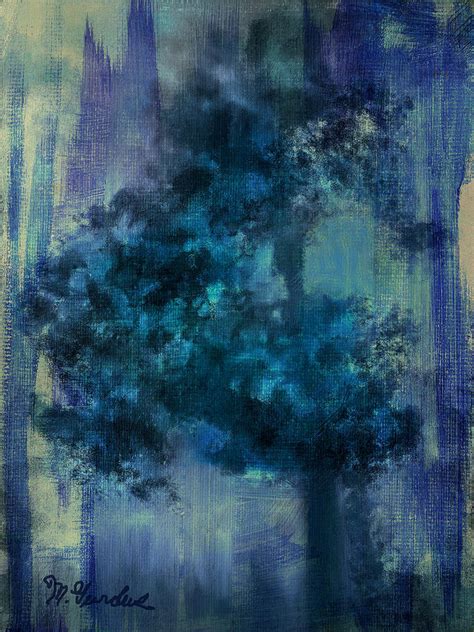 A Painted Blue Tree Photograph