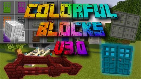 Colorful Blocks Addon V30 Puertas Y Escotillas Minecraft Pebe 119