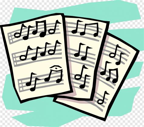 Vector Illustration Of Sheet Music Musical Notation Sheet Music Clip