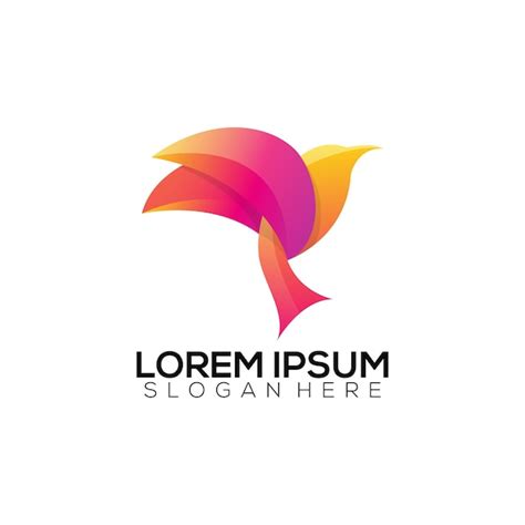 Premium Vector Logo Colorful Bird