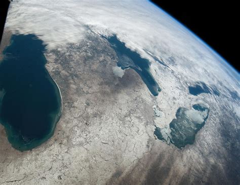 Stunning View Of Great Lakes Dressed For Winter Captured By Nasa Astronaut