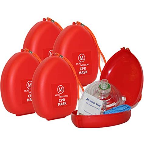 Mcr Medical Pack Of 5 Cpr Rescue Mask Adultchild Pocket Resuscitators