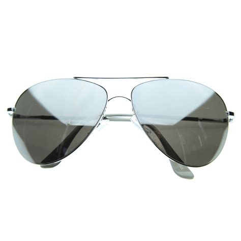 Cop Mirrored Aviator Sunglasses Glasses 1535 Silver