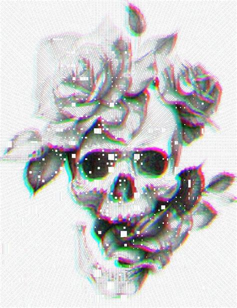 Glitch Skull Wallpapers Wallpaper Cave