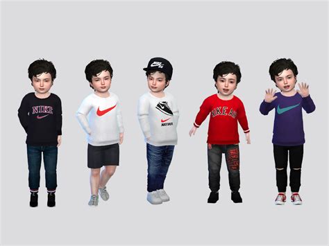 The Sims Resource Nike Basic Sweaters Toddler