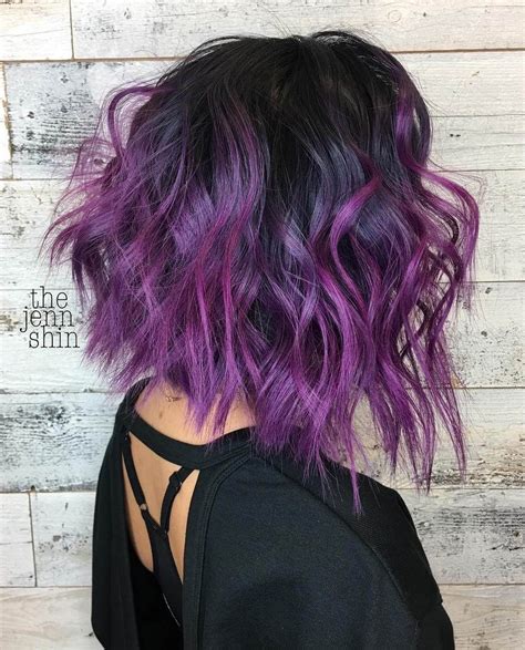 35 Edgy Hair Color Ideas To Try Right Now Colored Hair Tips Hair Color Purple Short Hair