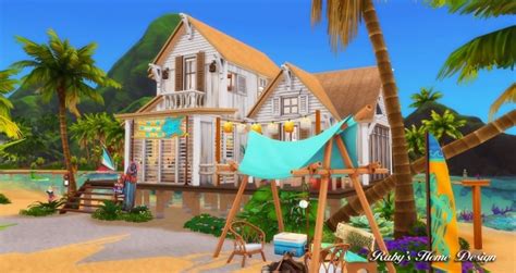 Beach Hideout House At Rubys Home Design Sims 4 Updates Images And
