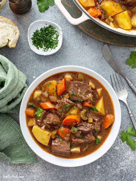 Guinness Beef Stew Irish Stew Recipe Belly Full