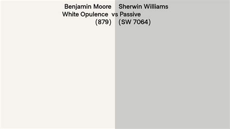 Benjamin Moore White Opulence 879 Vs Sherwin Williams Passive Sw