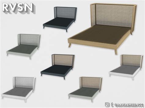 The Sims Resource Spoiled Rattan Bedframe V2 Double