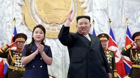 Kim Jong Un And His Daughter Celebrate North Koreas 75th Anniversary