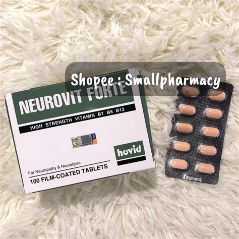 Neurovit Forte Tabs 100s Nerve Vitamin B1 B6 B12 Neu31 Exp7 2024 Shopee Malaysia