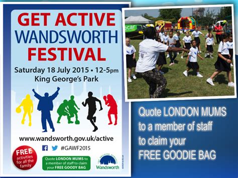 Free London Get Active Wandsworth Festival On Saturday 18th July 2015