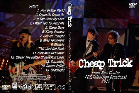 Dvd Concert Th Power By Deer 5001 Cheap Trick 2012 Front Row