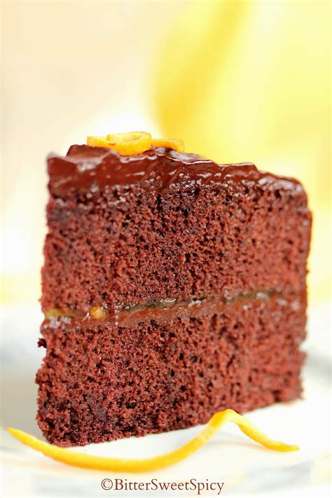 Bittersweetspicy Dark Chocolate And Orange Cake