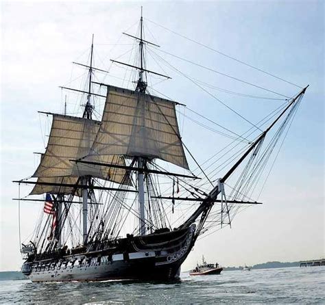 Uss Constitution3 Masted Heavy Frigatelaunched 1797 At The Boston