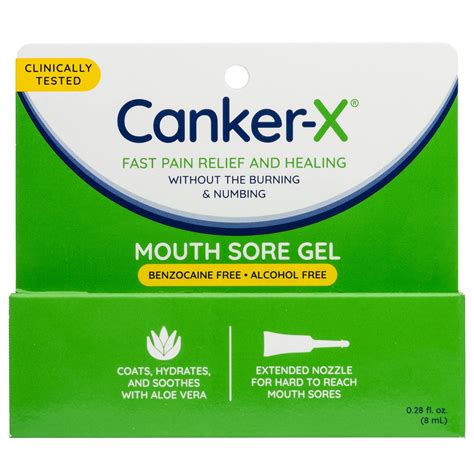 Buy Canker X Mouth Sore Gel Fast Pain And Healing For Canker Sores