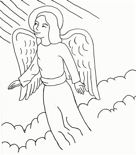 Anime Angel Coloring Pages Clip Art Library