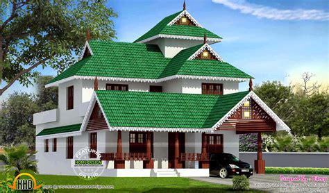 4 Bhk Sloped Roof House In 1830 Sqfeet Keralahousedesigns