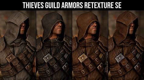 Thieves Guild Armors Retexture Se Sneak Peek At Skyrim Special