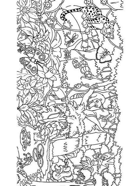 Jungle Coloring Pages Download And Print Jungle Coloring Pages