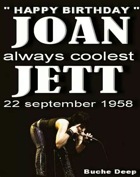 Joan Jett Happy Birthday September 22 1958 Joan Jett Sheltered Life Joan