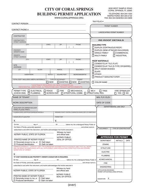 Fl Building Permit Online Fill And Sign Printable Template Online