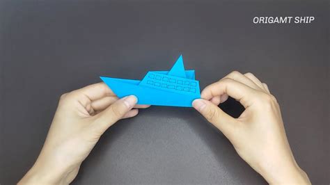 Origami Ship How To Make A Paper Ship Easy Craft Diy Crafts Youtube