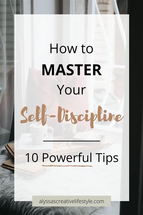 How To Build Self Discipline For Success Alyssas Creative Lifestyle