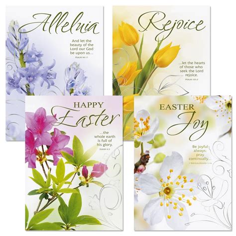 Deluxe Joy Religious Easter Greeting Cards Set Of 8 4 Designs