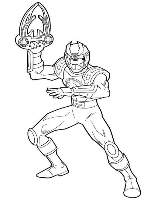 Red Power Rangers Coloring Pages