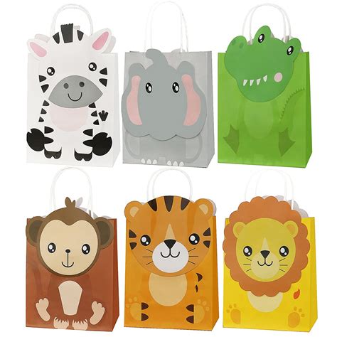 Buy 18 Pcs Safari Party Favor Bags Jungle Party Candy Bags Jungle