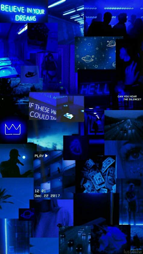 15 Dark Blue Neon Aesthetic Wallpaper Pics