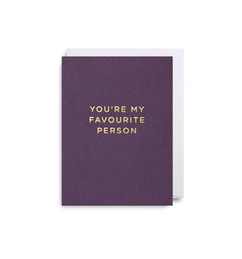 Youre My Favourite Person Greetings Card Flowers Of Bath