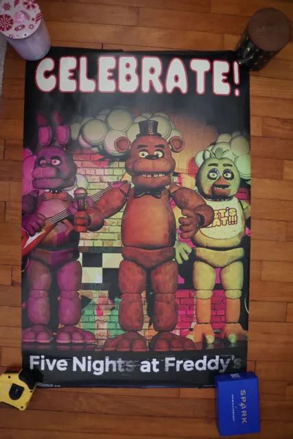 Five Nights At Freddys Celebrate Poster 22x34 4999 Picclick